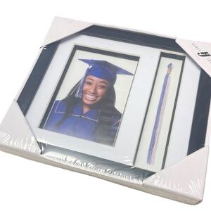 Black and White Graduation Photo and Tassle Keepsake Frame by Studio Decor